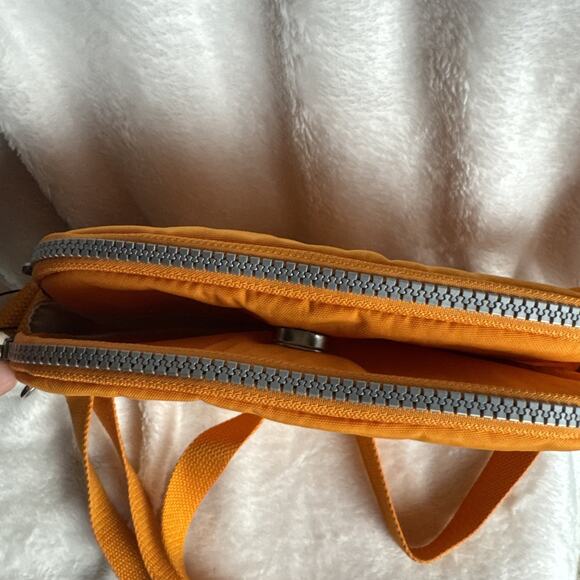Kipling HB6467 Keefe Shoulder Crossbody Bag Double Zip Orange NEW GORILLA NWT - Picture 3 of 9